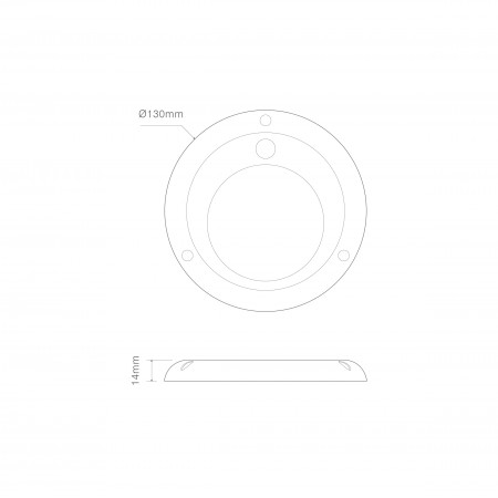 Touch Switch Round Interior Lamp